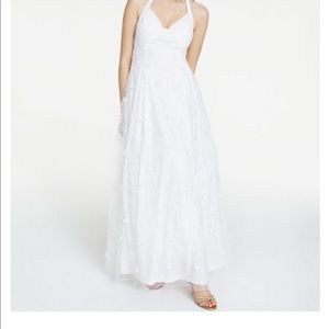 Gown, Embroidered Floral Gown, Juniors size 1/2